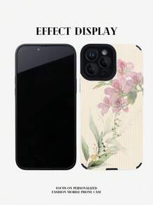 1 carcasă de telefon TPU cu textura florală a plantelor compatibile cu Iphone 11 12 13 14 12 Pro Max 13 Pro Max 14 Pro Max IPhone 15 15 Pro 15 Plus 15 Pro Max IPhone 16 16 Pro 16 Plus 16 Pro Max S20 FE A71 U22 A52 A54 A54 A24 A33 A34 A54