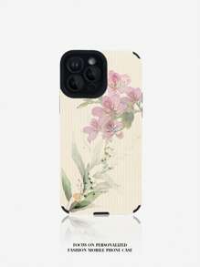 1 carcasă de telefon TPU cu textura florală a plantelor compatibile cu Iphone 11 12 13 14 12 Pro Max 13 Pro Max 14 Pro Max IPhone 15 15 Pro 15 Plus 15 Pro Max IPhone 16 16 Pro 16 Plus 16 Pro Max S20 FE A71 U22 A52 A54 A54 A24 A33 A34 A54