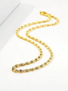 1 chiếc vòng tay mặt dây chuyền hình thánh giá Ankh bằng thép không gỉ mạ vàng 18K, quà tặng đám cưới, phù hợp với trang phục thường ngày, kiểu dây thắt nút Trung Đông, dây chuyền áo len tối giản, mặt dây chuyền hình ghim an toàn. - Vàng - Xem 8