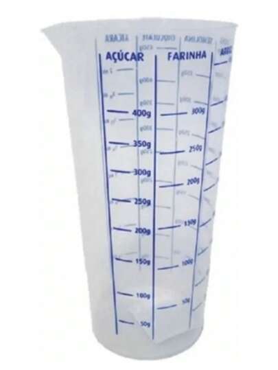 Copo Plástico Medidor Dosador Receitas Graduado 500 Ml Top