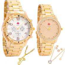 Couple's Quartz Watches - Dorado - Ver 1