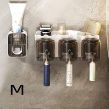 Gắn trên tường Giá đỡ bàn chải đánh răng Với Máy định lượng Kem đánh răng , Phòng tắm Hộp đựng Cái giá Khoan , Bàn chải đánh răng điện Tương thích , Thích hợp Đối với Bàn chải đánh răng , Lược , Dao cạo , Chải , Mặt Rửa , Sữa tắm , Nước hoa , Mỹ phẩm , Bàn chải đánh răng điện - trắng - Xem 9