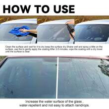 1pc 50ml/30ml Car Windshield Water Repellent Window Rearview Mirror Cleaning Defogging Defogging Water Repellent Rainproof Agent Removal Water - Black - View 5