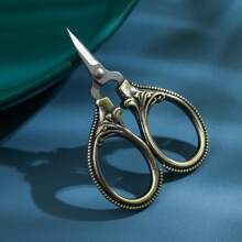 6cm Mini Retro Pocket Scissors Antique Thread Cutter Vintage Scissors Embroidery Cross Stitch Sewing Stainless Steel Scissors - Grey - View 8
