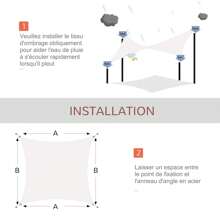 HOMCOM Patio Umbrellas & Shade - trắng - Xem 4