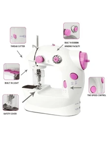 Maquina de coser portátil electrónica, para principiantes - Blanco - Ver 9