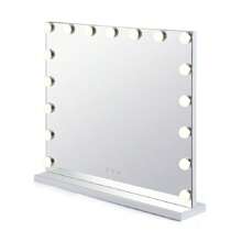 70x55cm Large White Hollywood Vanity Make Up Mirror With 17 LED Lights Dressing Table Light Up - White - View 5