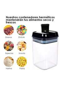 Airtight Food Storage Container - -Mcirco 7 Pcs  Pla - Black - View 3