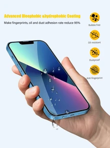 3 件高清钢化玻璃屏幕保护膜，1：1 视网膜显示屏质量，防刮、防碎、耐用，兼容 X/XR/11/12/13/14/15/16/17/17 Air/17 Pro/17 Pro Max 系列 - 無色 - 查看 3