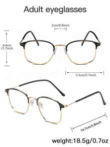 Đàn ông đổi màu ống kính Kính thời trang Kính râm cổ điển Phụ kiện - Vàng - Xem 5