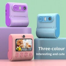 Tức thì Máy chụp hình Với Nhiệt In ấn Kỹ thuật công nghệ , Và In Độ Nét Cao Ảnh Trực tiếp Và Tự Động - Màu tím (có dây an toàn chống rơi kèm thẻ nhớ 32G) - Xem 9