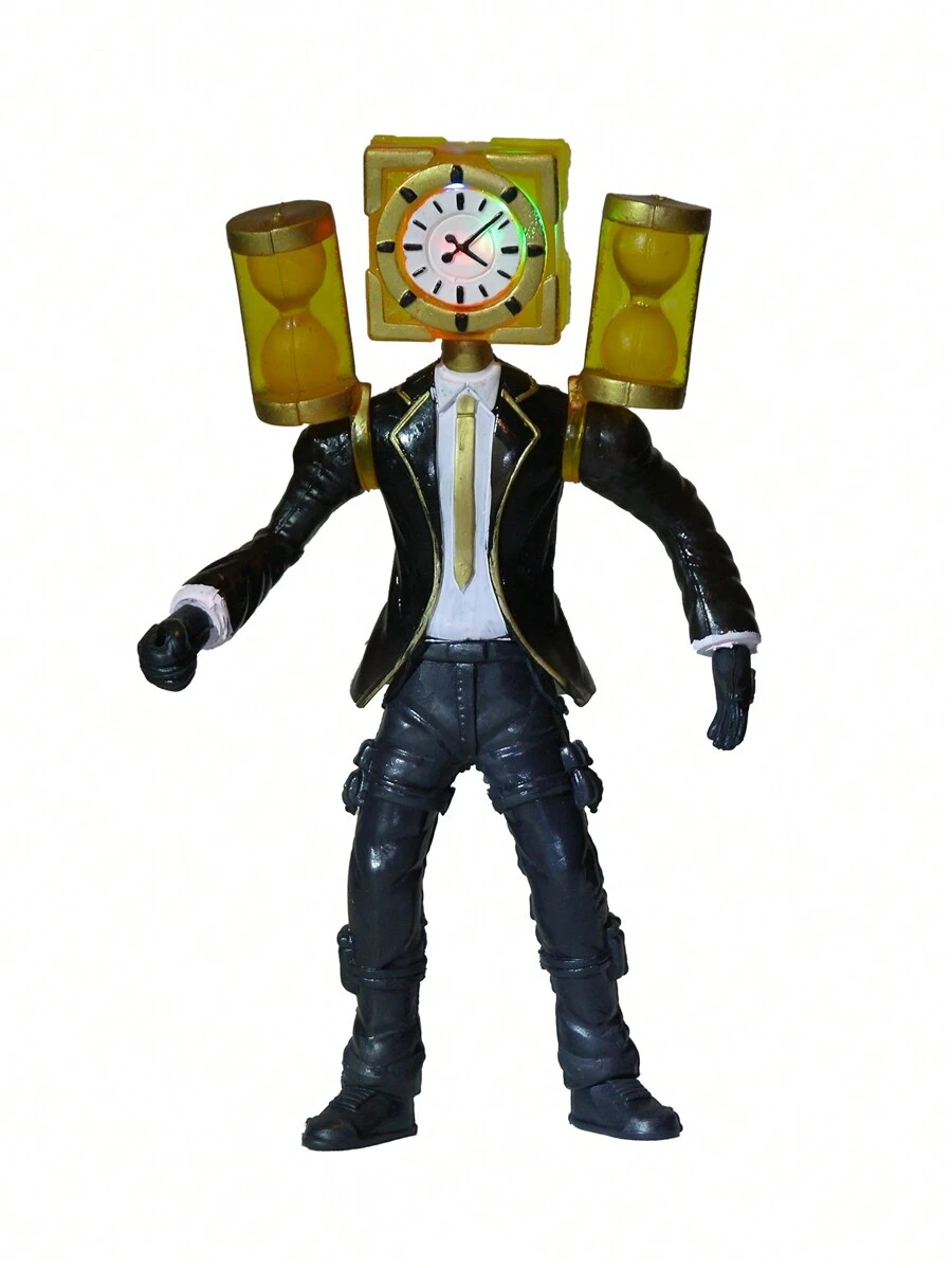 SKIBIDI TOILET TITAN RELOJ 24 CM ALTURA ARTICULADOS CON LUZ LED, SKIBIDI DIVERSOS PERSONAJES - Multicolor - Ver 1