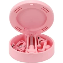 Aro Luz Led 16cm Maquillaje De Mesa Con Espejo Y Soporte - Multicolor - Ver 5