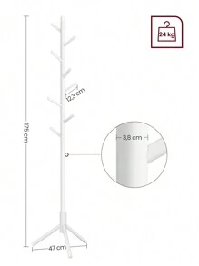 VASAGLE Coat Racks - White - View 7