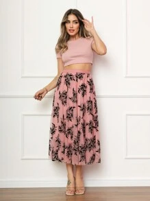 Women Skirts - 粉色 - 查看 1