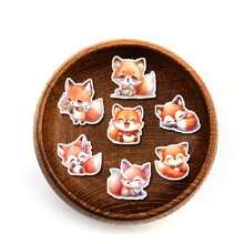 Cute Cartoon Fox Stickers, Kids' Reward Stickers For Early Education, Students Rewards Stickers, Diy Decorative Stickers For Notebook, Photo Album, Ipad, Phone Shell Decoration