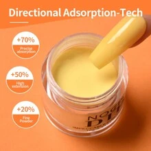 Kit de polvo de inmersión para uñas - 6 colores pastel brillantes de primavera y verano amarillo, rosa, azul. Juego de polvo de inmersión para uñas con base, top coat, activador y brochas de repuesto para arte de uñas DIY, salón de manicura, decoraciones de uñas, uñas acrílicas postizas