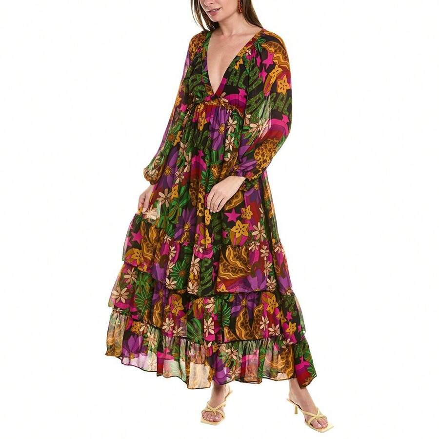 FARM Rio FARM Rio Star Fruit Maxi Dress SHEIN USA