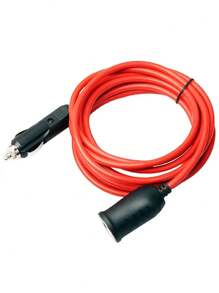 12v/24v汽車煙器插頭轉接線雄、雌接口,120w/10a重型延長線,兼容空氣壓縮機,冰箱,汽車吸塵器等 - 138-inch - 查看 2