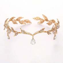 Boho Mode Modell Accessoires goldene Krone Haarband Prinzessin Haarschmuck für Mädchen mit Strass Tiara, Tiara Krone, Hochzeit, Brautjungfern Geschenke, Partylooks