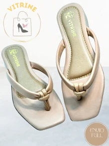 Women Heeled Sandals - Beige - View 2