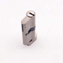 1 Bộ Tiêu chuẩn Châu Âu Chiều dài 70mm Lớn Hình trụ Kích thước Nút vặn Khóa Hình trụ , Cái này Khóa Hình trụ Với Ba Chìa khóa Và Là Thích hợp Đối với An ninh Cửa , Văn phòng Cửa , Thép không gỉ Cửa , Nội địa Cửa , Và - niken chải - Xem 4