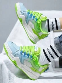 Của phụ nữ Giải trí Thể thao Nền tảng Giày dép , Ngoài trời Giày thể thao , Thời trang Xu hướng Giày phẳng , Không thấm nước Với Dày Đế , Đối với Cao đẳng Sinh viên Và Linh hoạt Với Nhiều - màu xanh lá - Xem 1