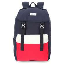 1入組SUISSEWIN男女適用的小學和初中學生書包，通用休閒肩袋，防潑水背包，父親節禮物暑期大學包，爸爸必備 - 藏蓝色 - 查看 1