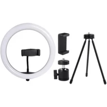 Aro Luz Led Maquillaje Lampara Foto Video Luz Regulable - Negro - Ver 3