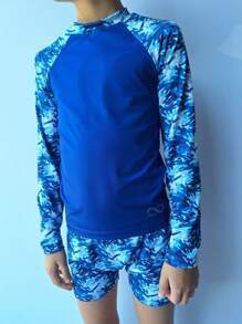 Young Boys Swimwear - 藍色 - 查看 2