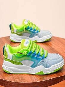 Của phụ nữ Giải trí Thể thao Nền tảng Giày dép , Ngoài trời Giày thể thao , Thời trang Xu hướng Giày phẳng , Không thấm nước Với Dày Đế , Đối với Cao đẳng Sinh viên Và Linh hoạt Với Nhiều - màu xanh lá - Xem 2