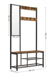 VASAGLE Coat Racks - Brown - View 6