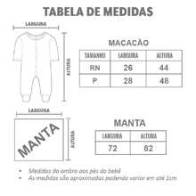 Saída de Maternidade Bebê Menina Divertido Baby Bordado Ursa Rosa em Malha - Tamanho P - Rosa Bebê - Visão 3