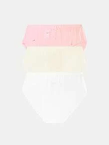 Annil Unterwäsche-Set aus Baumwolle für Tween Mädchen, hautfreundlich, antibakteriell, niedliche Druckmuster, 3er Pack