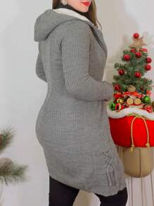 Cardigan Tejido de Punto Aborregado