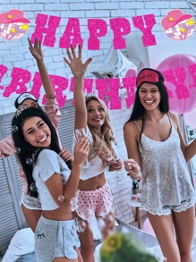 1 pieza Decoración de estilo vaquera del oeste para cumpleaños feliz, pancarta con brillo, botas y sombrero vaqueros, guirnalda floral con bola de discoteca adecuada para fiesta de discoteca, cumpleaños de niña, despedida de soltera