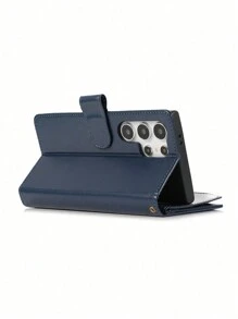 1 Miếng Flip Loại vỏ Ví Với Thẻ Máy đánh bạc Và Dây đeo tay Đối với Chống giọt bắn Sự bảo vệ , Tương thích với Thiên hà - Đỏ - Xem 5