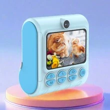 Tức thì Máy chụp hình Với Nhiệt In ấn Kỹ thuật công nghệ , Và In Độ Nét Cao Ảnh Trực tiếp Và Tự Động - Màu tím (có dây an toàn chống rơi kèm thẻ nhớ 32G) - Xem 10