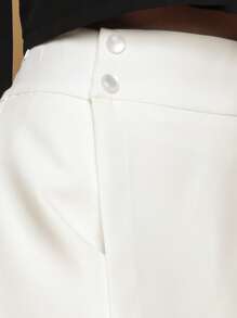 Women Shorts - 白色 - 查看 3