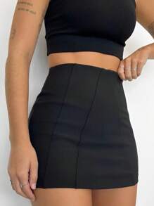 Women Shorts - 黑色 - 查看 1