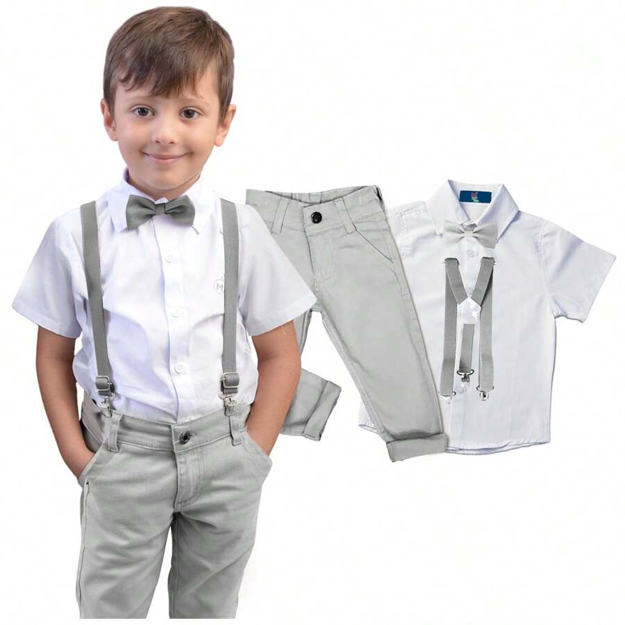 Miguelito Moda Infantil Young Boys Sets - 灰色 - 查看 1