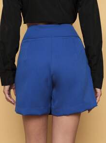 Women Shorts - 寶藍色 - 查看 4