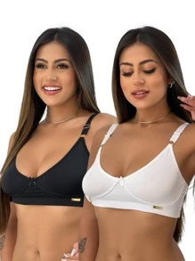 Charme Dela's Women Bras & Bralettes - 黑與白 - 查看 1