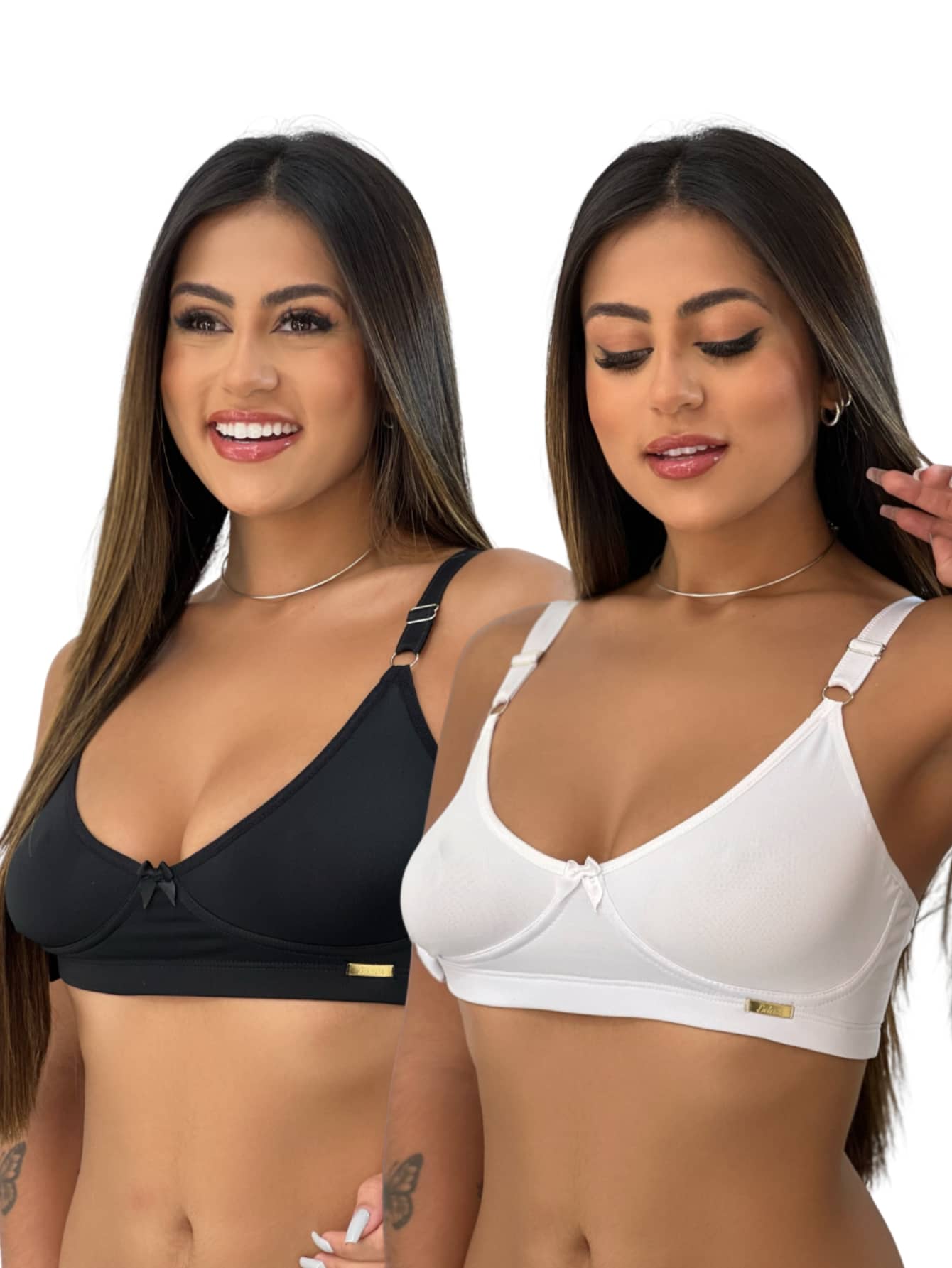 Charme Dela's Women Bras & Bralettes - 黑與白 - 查看 1