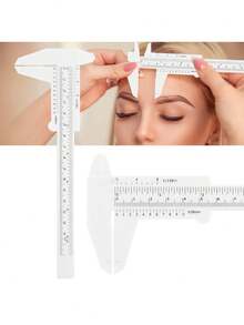 Vernier Calibrador Medidor Para Cejas Extensión De Pestañas - Negro - Ver 3