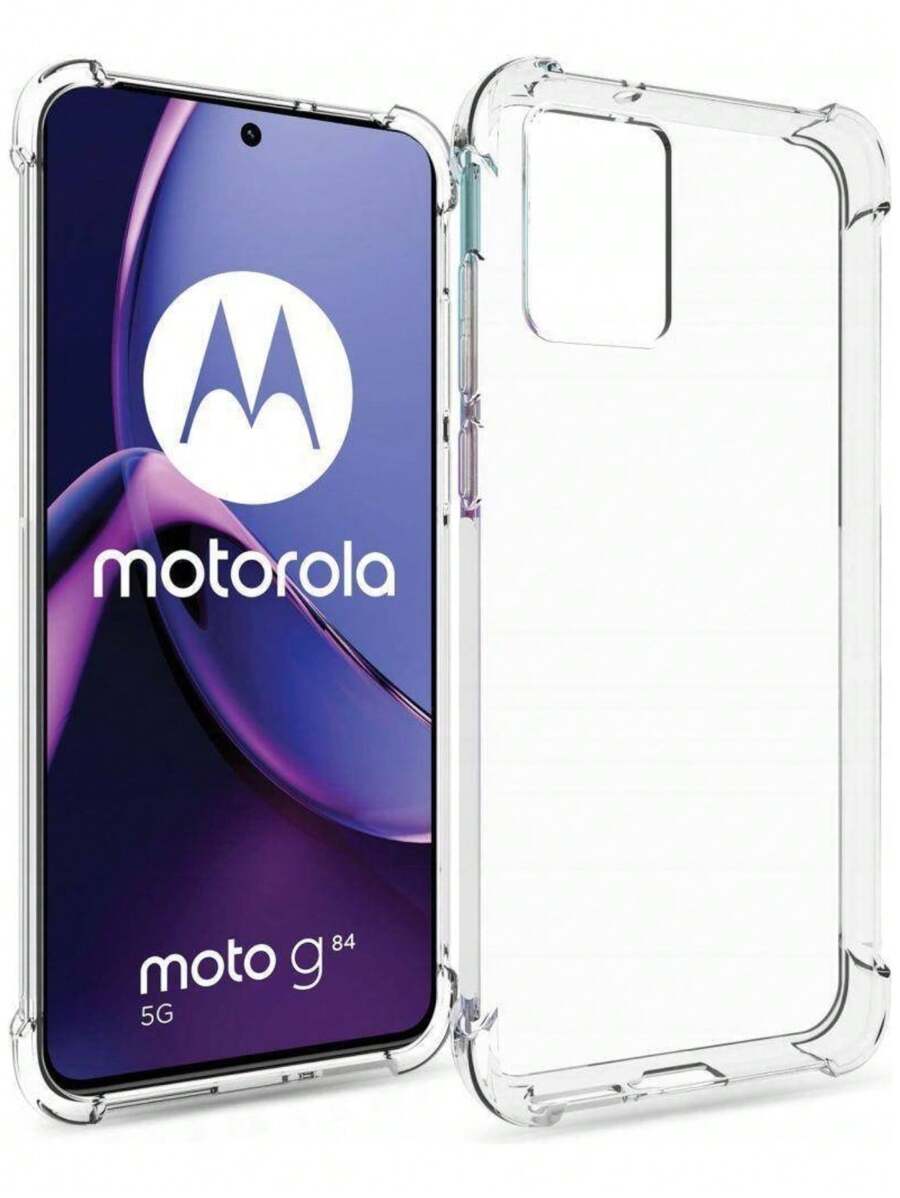 Funda Para Moto G84 5g Protector Transparente Rudo + Mica - transparente - Ver 1