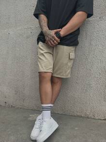 Men Shorts - 淺色水洗藍 - 查看 2