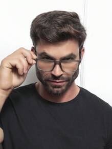 Men Eyeglasses - 灰色 - 查看 3