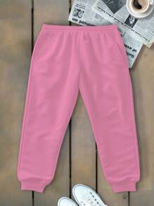 Men Hoodie & Sweatshirt Co-Ords - Baby Pink - View 3