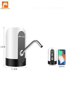 Dispensador De Agua Electronico Recargable, Bomba de Agua Recargable agua-304 - Blanco - Ver 7
